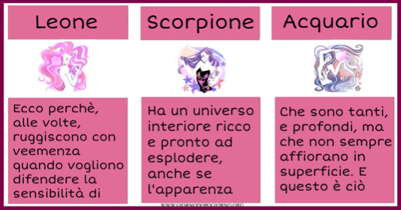 Dimmi che segno sei e ti dirò quanta sensibilità hai
